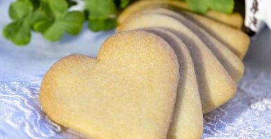 cookies sin huevo en forma de corazon